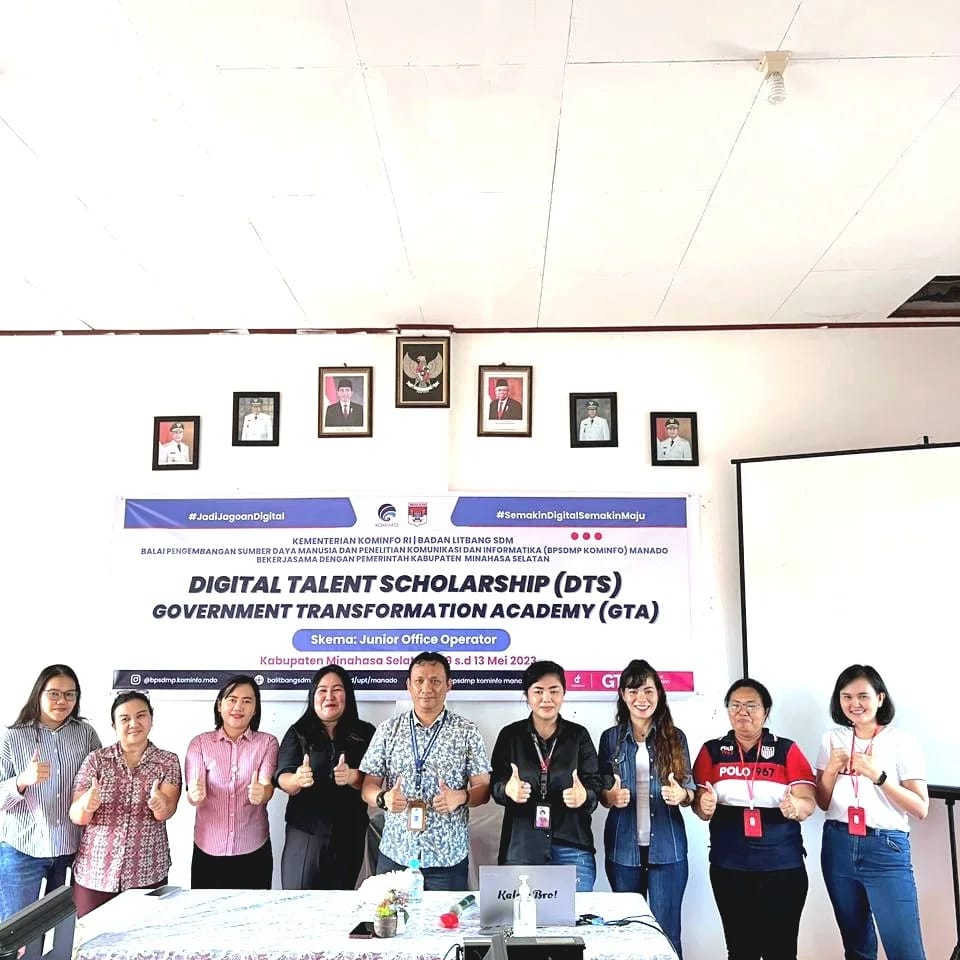Kolaborasi antar institusi terkait, Pelatihan DTS-GTA 2023 Sukses digelar di Minsel