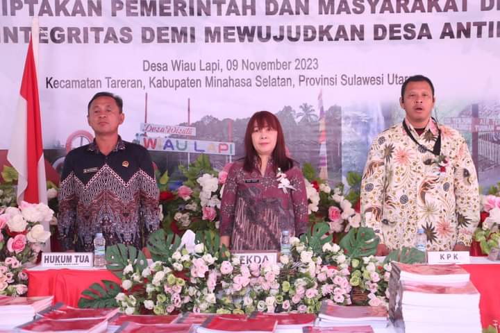 Penilaian Program Desa Anti Korupsi Tingkat Nasional Tahun 2023 , Wiau Lapi Masuk Kategori ” ISTIMEWA “